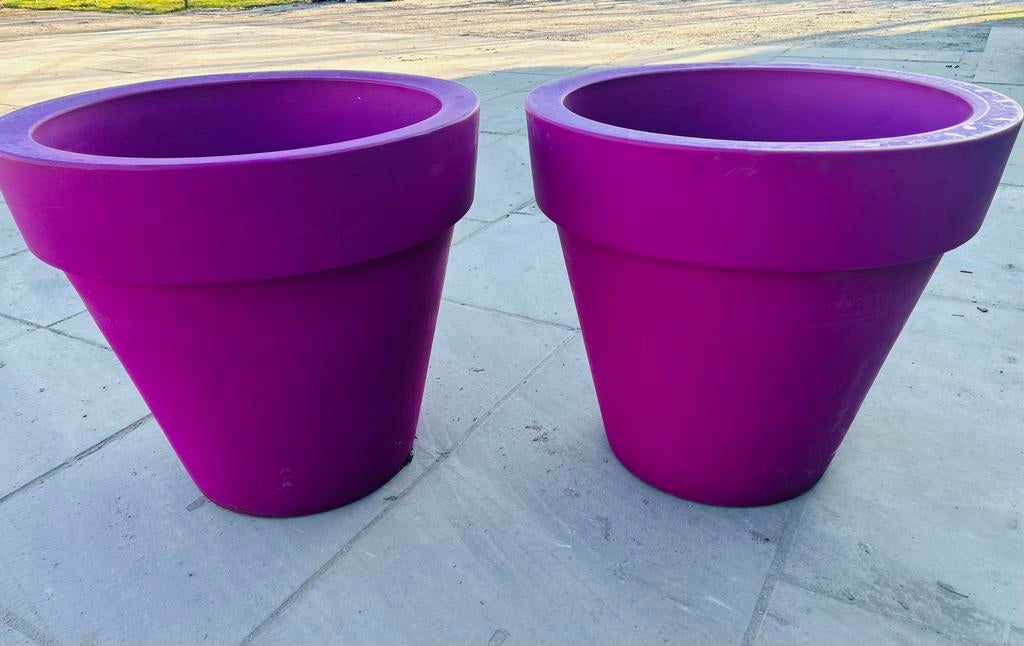 Elho XXL bloempot pot bloempotten groot tuin 110 x 116 cm, Tuin en Terras, Ophalen, Kunststof, Rond, Zo goed als nieuw