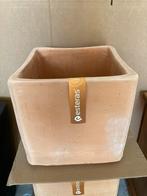 Terracotta bloempot vierkant 27x27 winterhard, Vierkant, Nieuw, Minder dan 40 cm, Tuin
