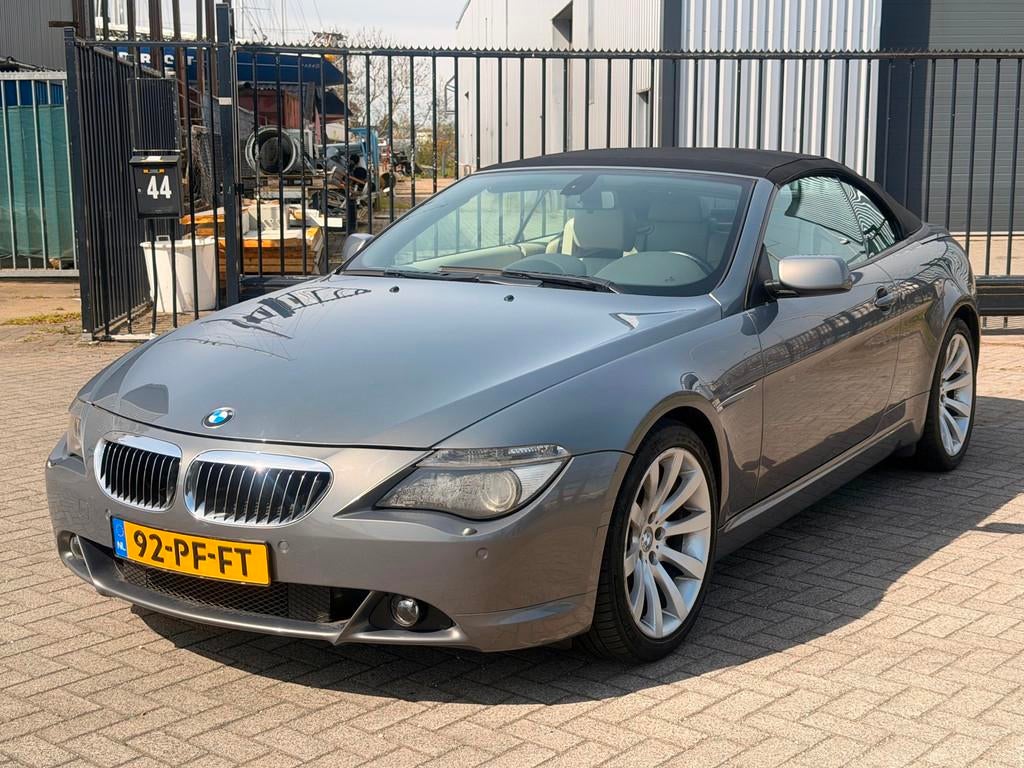 BMW 6-serie Cabrio 645Ci S Cabrio Navi Leer Clima, Auto's, Automaat, Achterwielaandrijving, Gebruikt, 8 cilinders