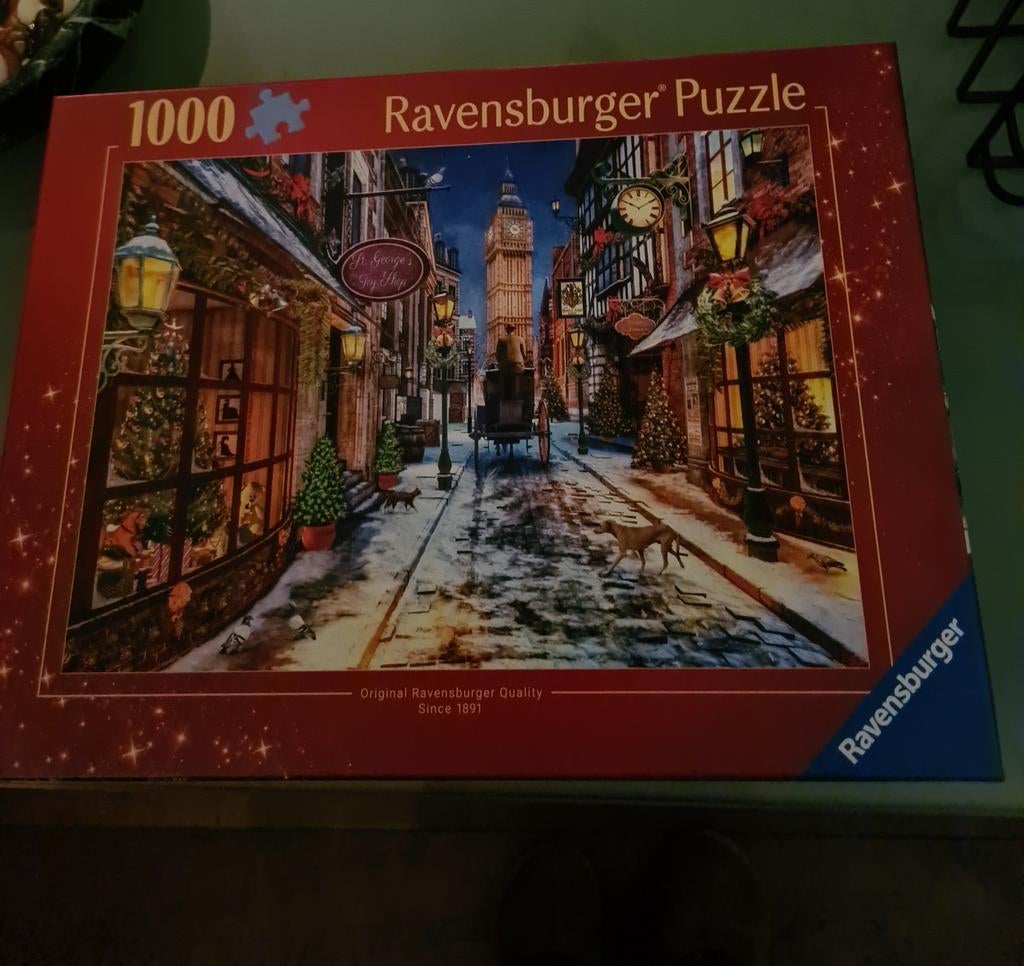 Ravensburger kerstpuzzel nieuw in doos, Ophalen, 500 t/m 1500 stukjes, Nieuw, Legpuzzel