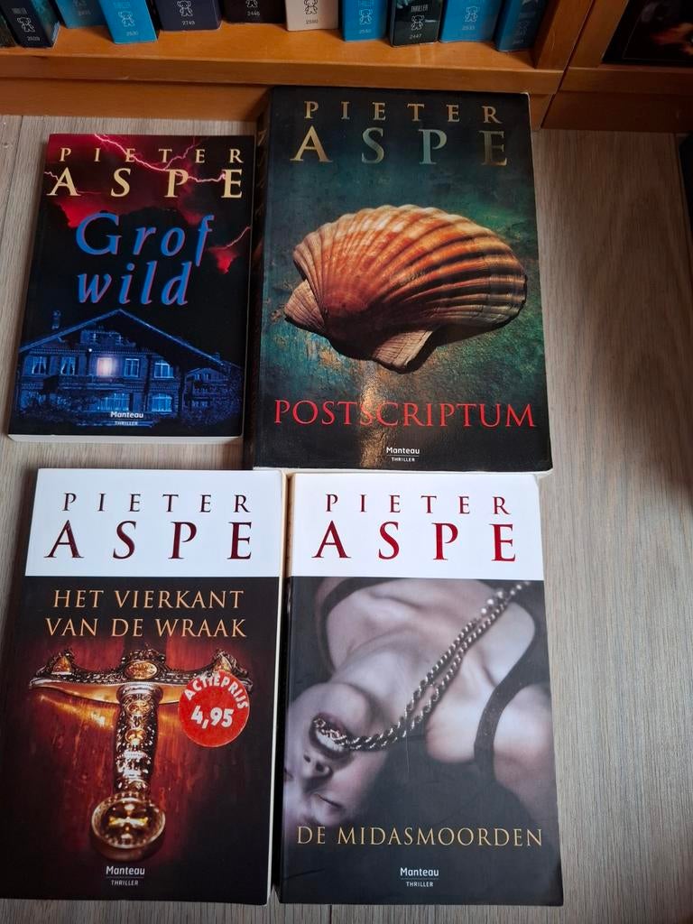 4x Pieter Aspe Paperback - Ook Los Te Koop, Ophalen of Verzenden, Gelezen, Pieter Aspe, België