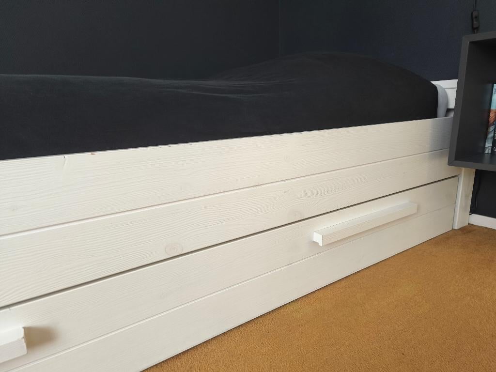 Bed Dennis Woood, Ophalen, Gebruikt, Eenpersoons, Wit