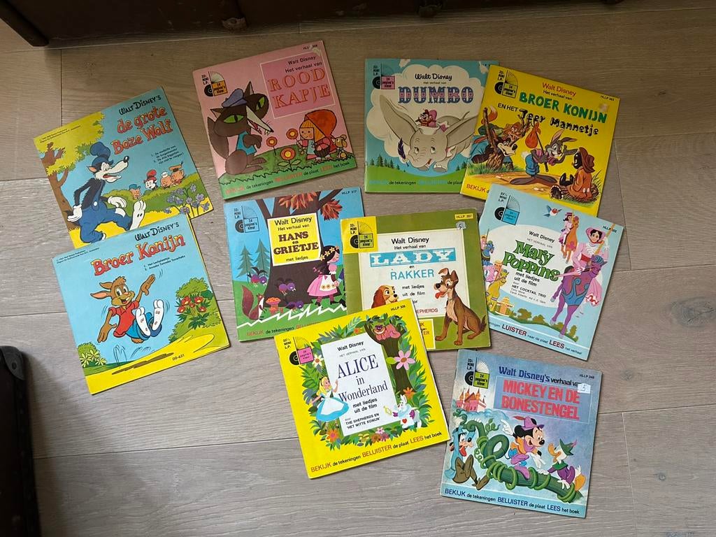 Disney mini LP’s boekjes, Verzamelen, Ophalen of Verzenden, Overige figuren, Zo goed als nieuw, Overige typen