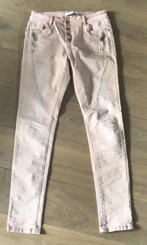 Zalmroze skinny jeans, maat 38, zgan, Ophalen of Verzenden, Zo goed als nieuw, Overige kleuren, W30 - W32 (confectie 38/40)