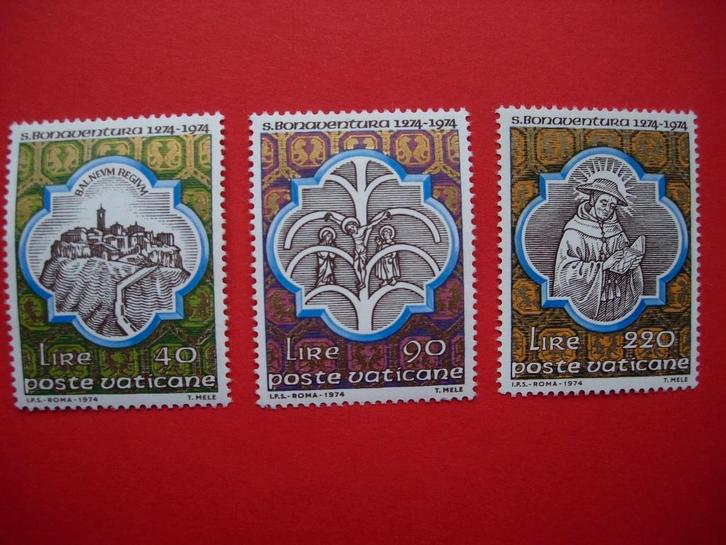 Vaticaanstad 1974 St. Bonaventura, Postzegels en Munten, Postzegels | Europa | Overig, Postfris, Overige landen, Verzenden