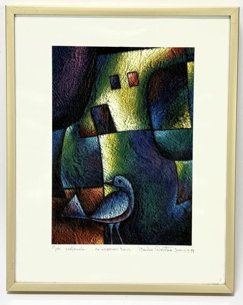 1381. Zeefdruk, Bauke Weistra - "de koperen tuin", 1999, Ophalen of Verzenden