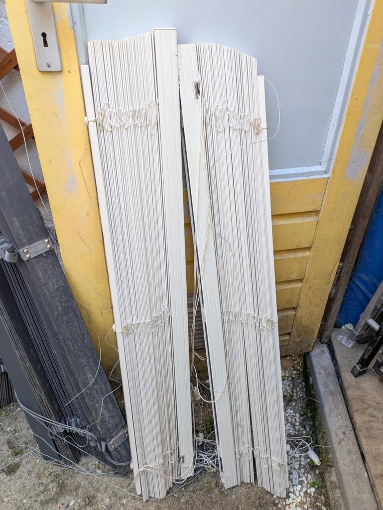 2x witte lamellen, Ophalen