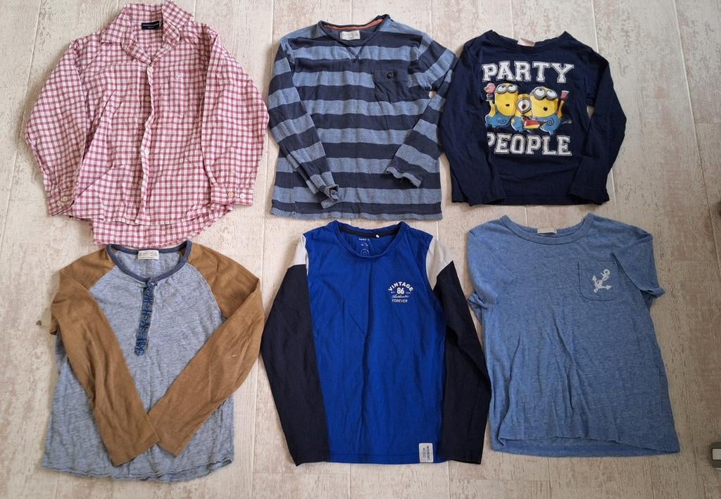 Jongens shirts maat 128, Kinderen en Baby's, Kinderkleding | Maat 128, Ophalen of Verzenden, Gebruikt, Jongen, Shirt of Longsleeve