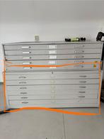 Metalen ladekast / Tekenkast, Ophalen, Gebruikt, 100 tot 150 cm, 75 cm of meer