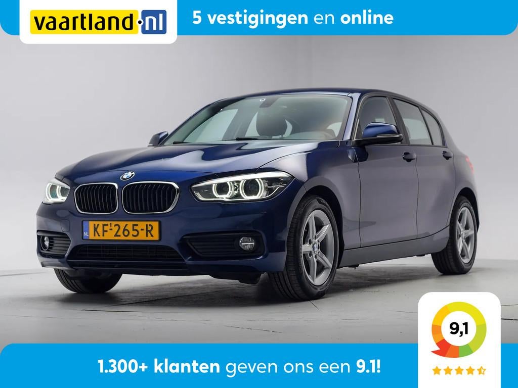 BMW 1-serie 116i Centennial Executive 5-drs [ LED Navi Clima, 1-Serie, Blauw, Origineel Nederlands, Handgeschakeld