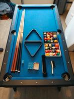 Pooltafel 183x103cm zeer compleet, Ophalen, Zo goed als nieuw, Pooltafel