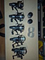 5 Shimano molens te koop + 2 reserve spoelen, Watersport en Boten, Hengelsport | Karpervissen, Ophalen of Verzenden, Molen