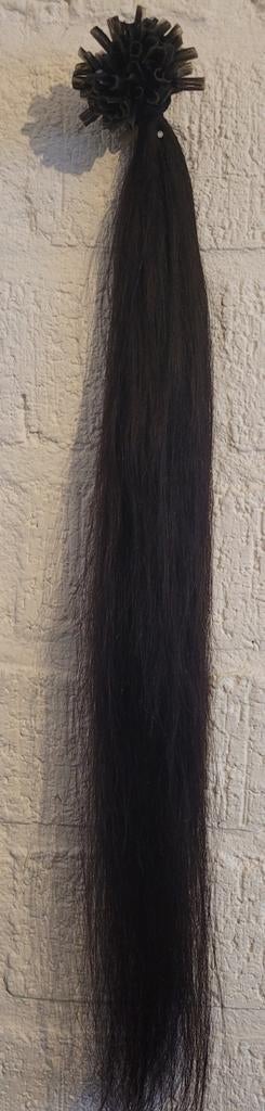 100 strengen echt haar 65 cm,  keratine wax, Ophalen of Verzenden