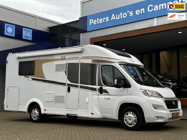 Capron T 339 /Queensbed/Navi/Achteruitrijcamera/Fietsendrage, Caravans en Kamperen, Campers, Bedrijf, Cassettetoilet, Carado, Kluisje