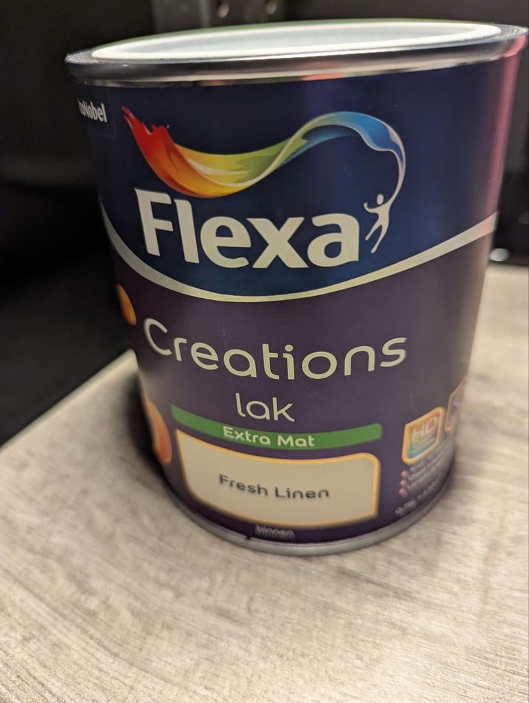 Nieuwe Flexa Creations Houtlak Fresh Linen Extra Mat, Ophalen of Verzenden