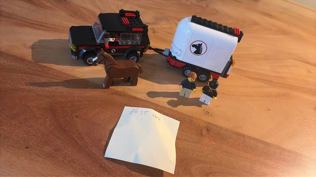 Lego City 7635 auto met paard en trailer., Kinderen en Baby's, Speelgoed | Duplo en Lego, Ophalen of Verzenden, Zo goed als nieuw
