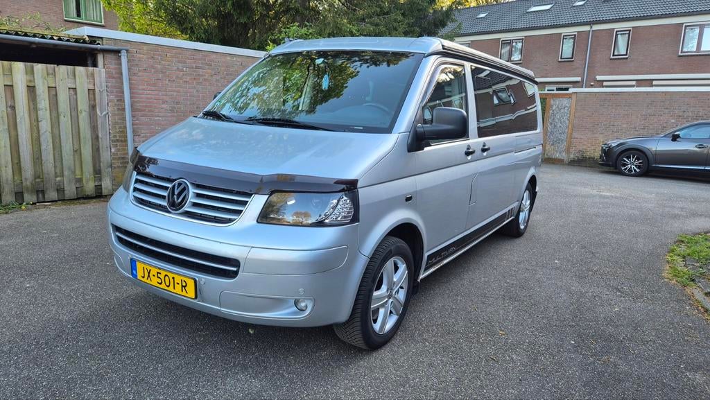 Volkswagen caravelle van T5 camper 2007 Grijs, Auto's, Volkswagen, Particulier, Multivan, ABS, Achteruitrijcamera, Airbags, Airconditioning