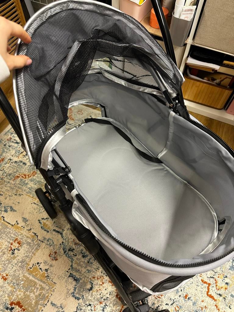 PawHut- staal - grijs, Dieren en Toebehoren, Ophalen of Verzenden