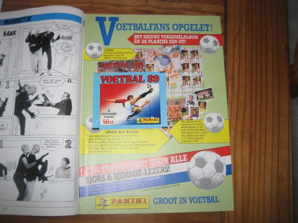 dicht zakje plaatjes panini 1989, Hobby en Vrije tijd, Stickers en Plaatjes, Ophalen of Verzenden, Zo goed als nieuw, Meerdere plaatjes