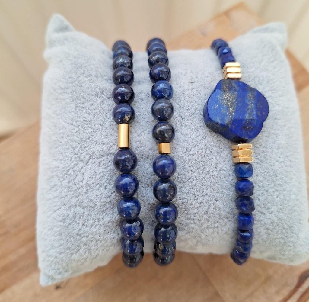 Lapis Lazuli armband (diversen), Sieraden, Tassen en Uiterlijk, Edelstenen, Ophalen of Verzenden, Nieuw