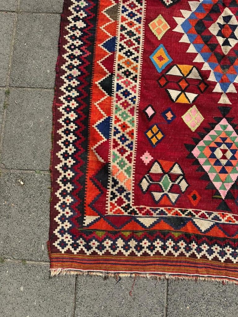 Kilim Qashqai Perzisch ( Persian gilim ) 266 x 157 cm, Overige kleuren, 200 cm of meer, Ophalen of Verzenden, Zo goed als nieuw