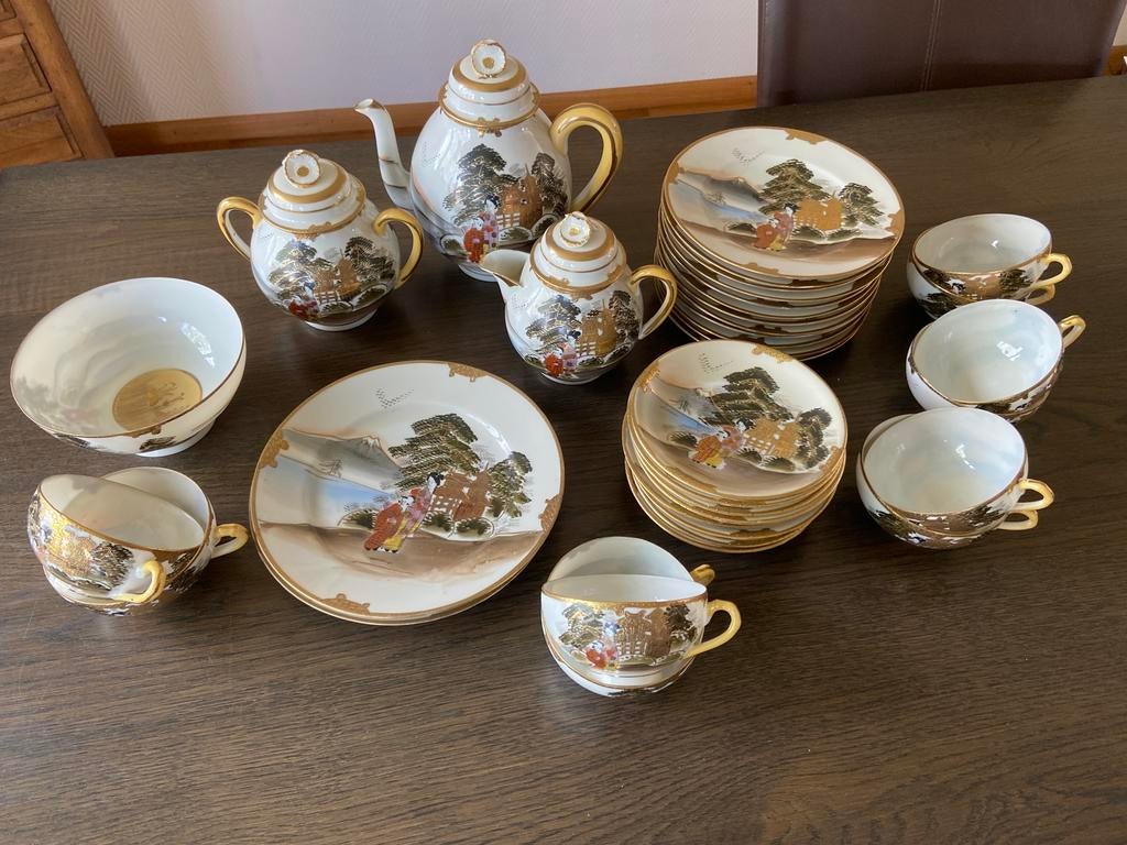 Chinees porseleinen servies jaren 30, Ophalen of Verzenden