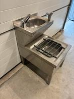 Blanco handwasbak horeca kwaliteit rvs., Ophalen, Gebruikt, Rvs