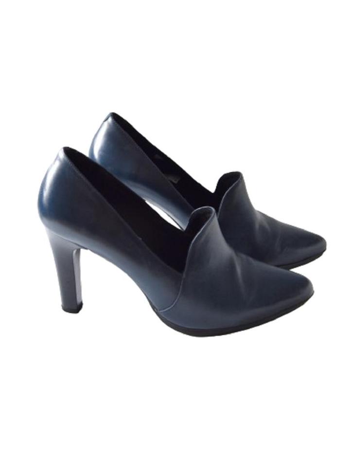 Heine leren pumps, high heels, blauw, Mt. 39, Kleding | Dames, Schoenen, Zo goed als nieuw, Pumps, Blauw, Verzenden