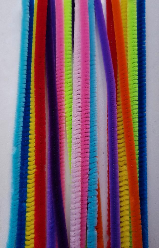 Chenilledraad assorti van 25 cm of 50 cm lang (kortingscode), Hobby en Vrije tijd, Knutselen, Nieuw, Materiaal, Ophalen of Verzenden