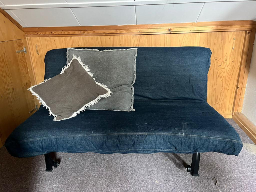 Ikea slaapbank 190 bij 145 cm, Ophalen, Tweepersoons, Zo goed als nieuw, 140 cm