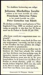 Jacobs Johanna Mechelina Vierlingsbeek 1888-1964 Geulle, Ophalen of Verzenden