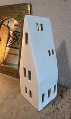 Räder porselein theelichthouder wit huisje puntdak decoratie, Overige materialen, Wit, Ophalen of Verzenden, Zo goed als nieuw