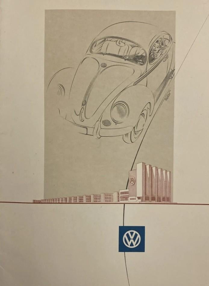 Folder VOLKSWAGEN 11/1952 Bril Kever 11-52 DV 212a -100, Ophalen of Verzenden, Zo goed als nieuw, Volkswagen