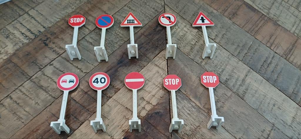 10x Lego verkeersborden #4, Ophalen of Verzenden, Gebruikt, Jongen of Meisje