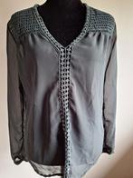 Nieuwe zwarte dunne stretch top kant van Costes, maat XS/S, Zwart, Nieuw, Ophalen of Verzenden, Lange mouw