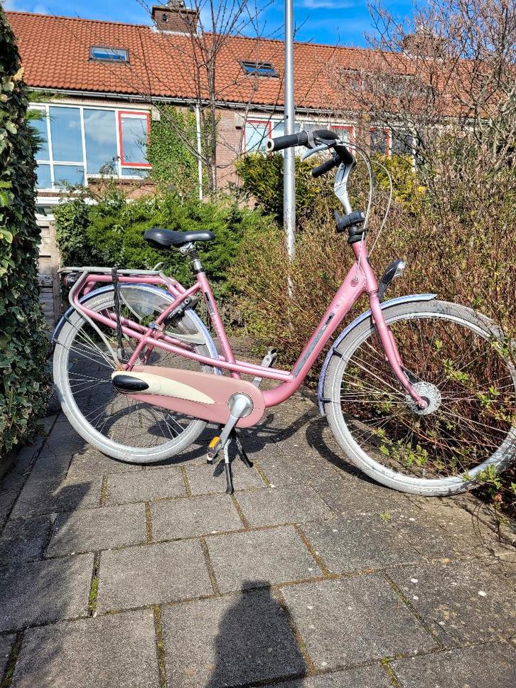 Moederfiets, Fietsen en Brommers, Fietsen | Dames | Moederfietsen, Zo goed als nieuw, Batavus, 53 tot 56 cm, 1 zitje, Dubbele standaard