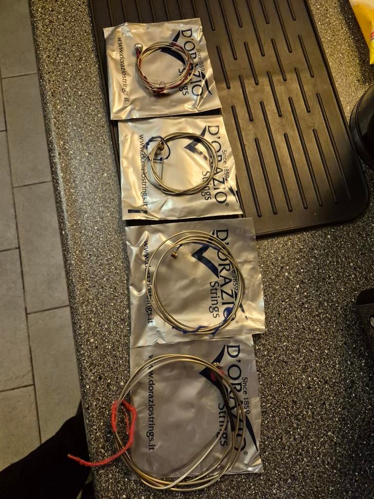 D'orazio contrabas snaren, Muziek en Instrumenten, Ophalen of Verzenden, Gebruikt, 3/4-contrabas