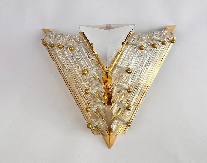 Vintage Novaresi Venini lamp, Ophalen of Verzenden, Zo goed als nieuw, Glas, Vintage design novaresi venini style mid century