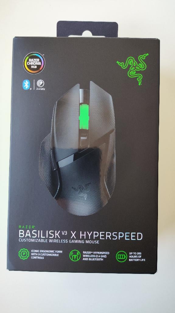 Razer Basilisk V3 X HyperSpeed Gaming Muis (nieuwstaat), Computers en Software, Muizen, Zo goed als nieuw, Muis, Rechtshandig