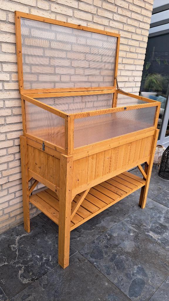 Verhoogde Kweekbak met Deksel - ca.191ltr - 119x53x124 cm, Tuin en Terras, Kweekspullen, Zo goed als nieuw, Kweekbak, Ophalen
