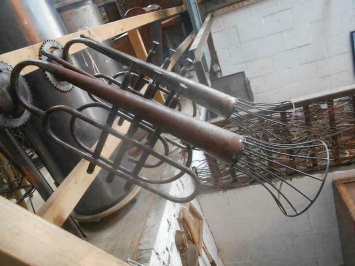 2 x Industriele trompetlamp zeer uniek, Huis en Inrichting, Lampen | Wandlampen, Gebruikt, Metaal, Ophalen