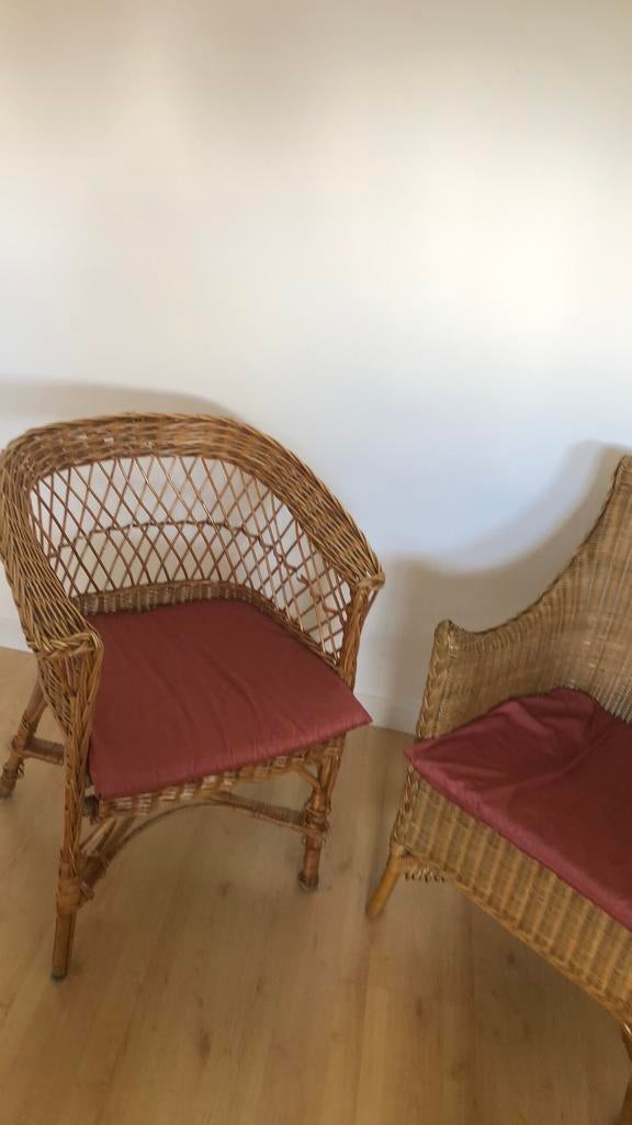 Leuke rieten stoel, Ophalen, Minder dan 75 cm, Riet of Rotan, 50 tot 75 cm