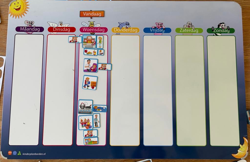 Kinderplanbord met veel magneten - 60x40cm, Kinderen en Baby's, Ophalen, Gebruikt, Ontdekken