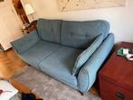 DFS 3 zits bank - blauw, Ophalen, 150 tot 200 cm, Tweepersoons, 75 tot 100 cm