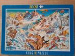 PUZZEL. KING. WINTER. 1000 STUKJES., Ophalen of Verzenden, 500 t/m 1500 stukjes, Gebruikt, Legpuzzel