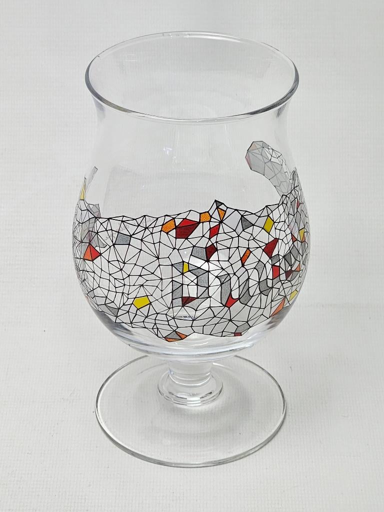 # Duvel Bierglas Philippe Debongnie Limited Edition, Ophalen of Verzenden, Gebruikt, Bierglas