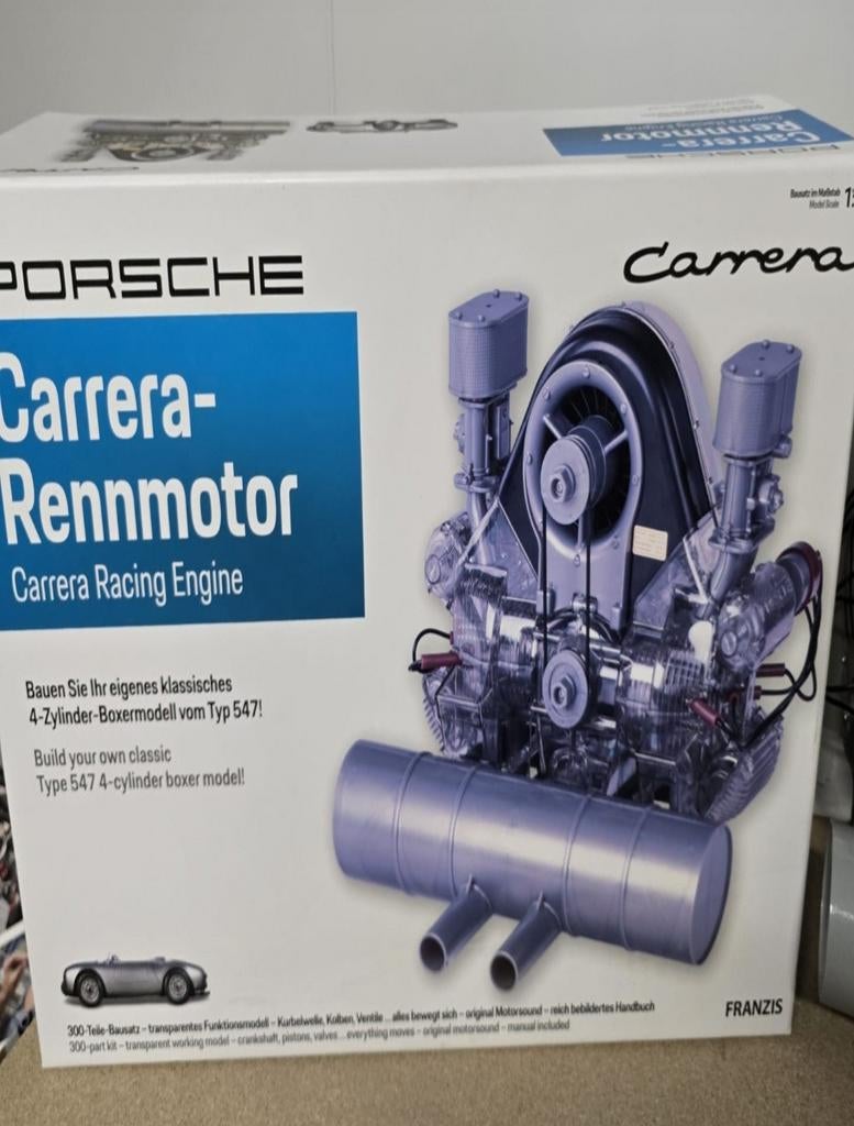 Franzis Porsche Carrera-Rennmotor geassembleerd, werkend, Gebruikt, Auto, Groter dan 1:32, Ophalen