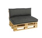 Pallet bank met pallet tafel - complete loungeset, Ophalen, Gebruikt, Hout