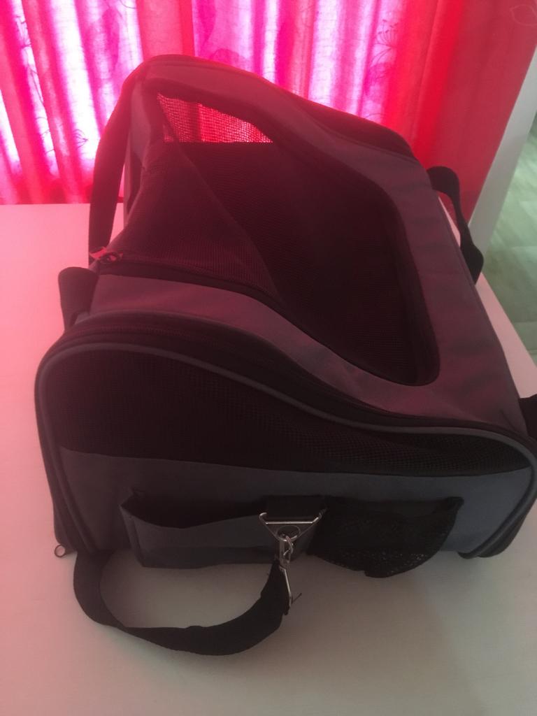 Reistas met autoriempje en speelgoed voor katten., Ophalen of Verzenden, Zo goed als nieuw