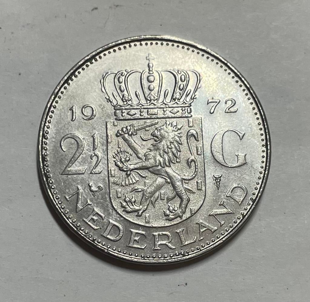 2,5 gulden Nederland 1972, Postzegels en Munten, Munten | Nederland, Ophalen of Verzenden, Koningin Juliana, 2½ gulden